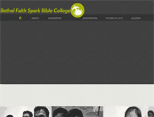Tablet Screenshot of bethelbiblecollege.in